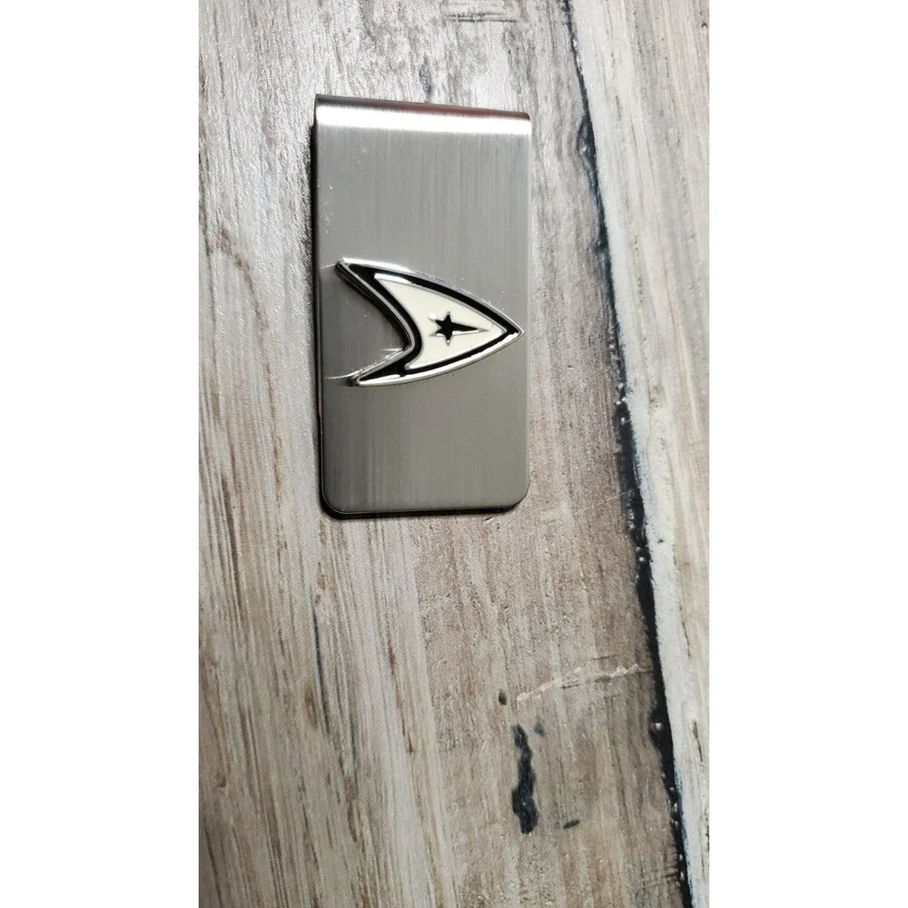 Star Trek Starfleet Command Delta Shield Money Clip Silver Enamel Cosplay 2